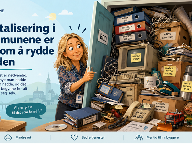 Digitalisering i plan, bygg og geodata: Start nå – bygg grunnmuren for digitalisering